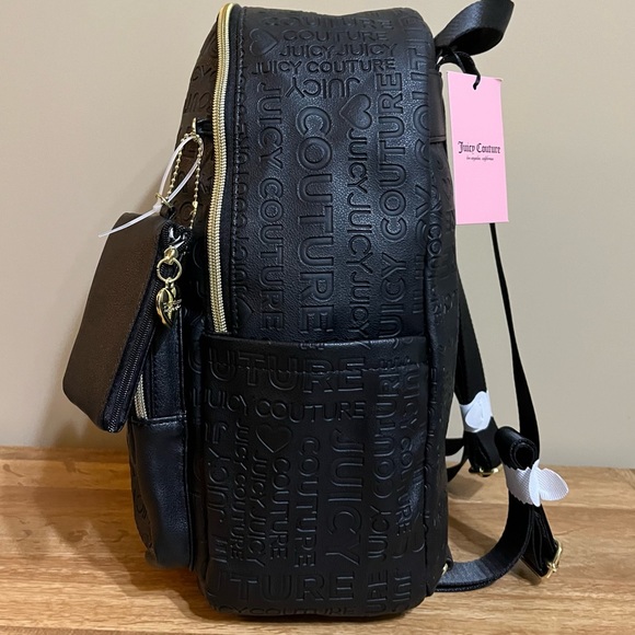 NEW Juicy Couture Word Play Embossed Logo Backpack - Picture 4 of 14